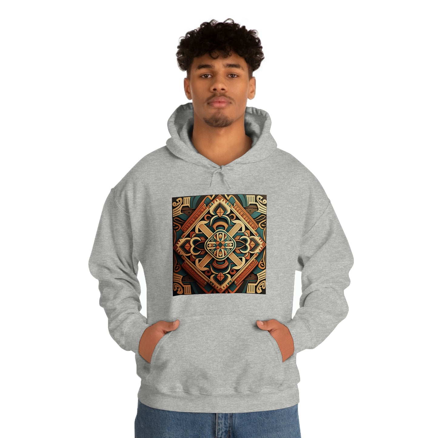 Geometric Shield Hoodie