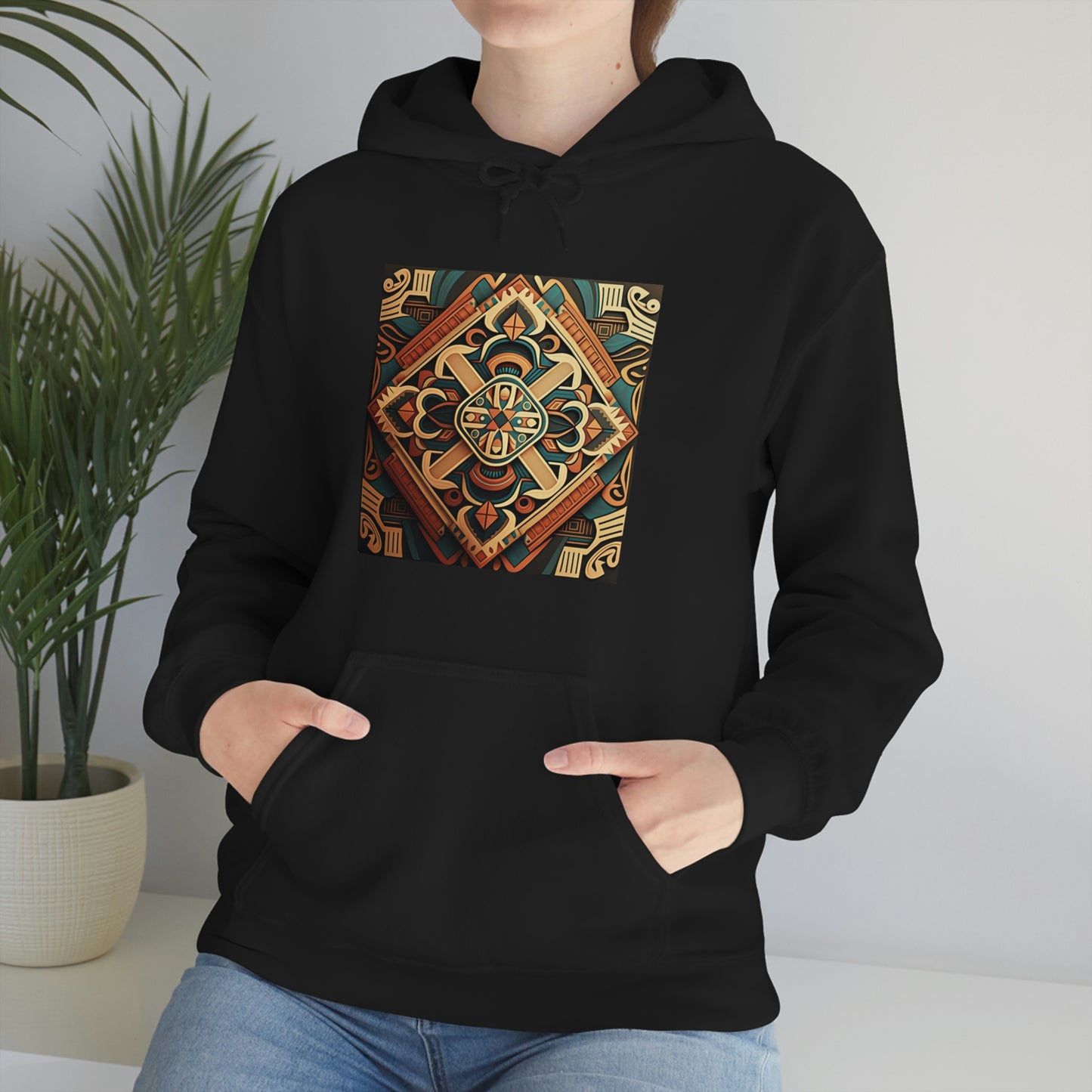 Geometric Shield Hoodie