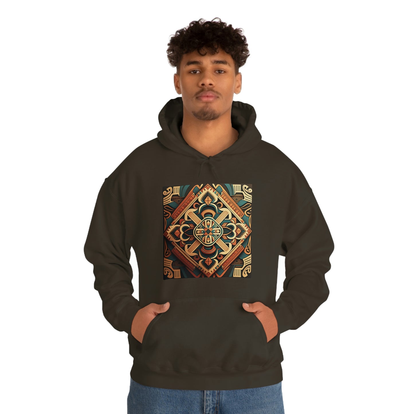 Geometric Shield Hoodie