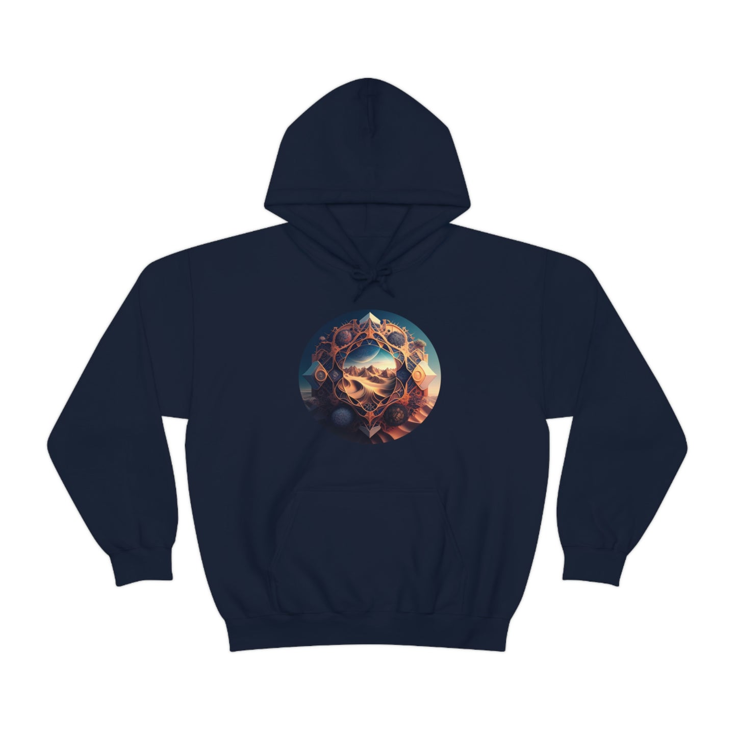 Desert Hoodie, Fantasy Mountain Hoodie, Aesthetic Hoodie with Pocket, Mythical Creatures Hoodie, Comfy Hoodie
