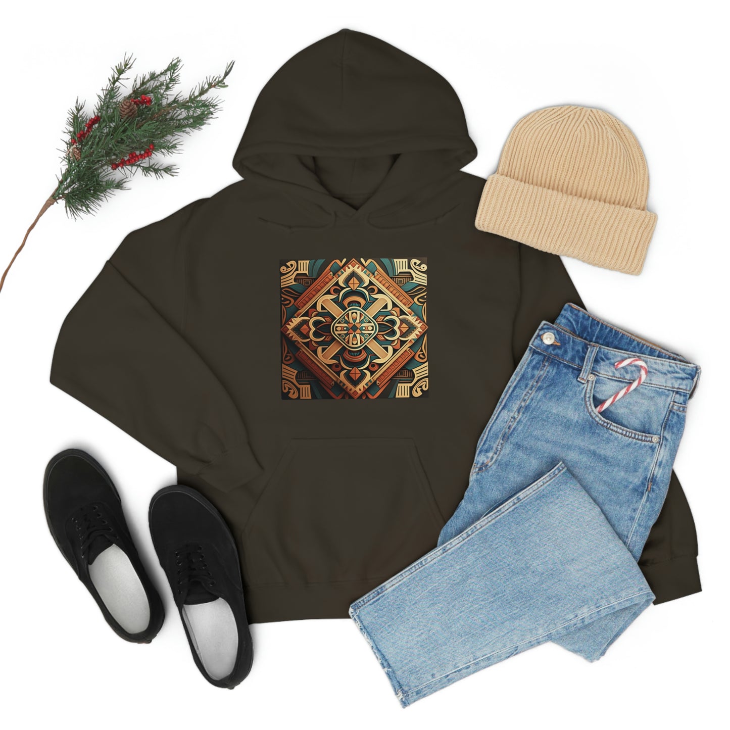 Geometric Shield Hoodie