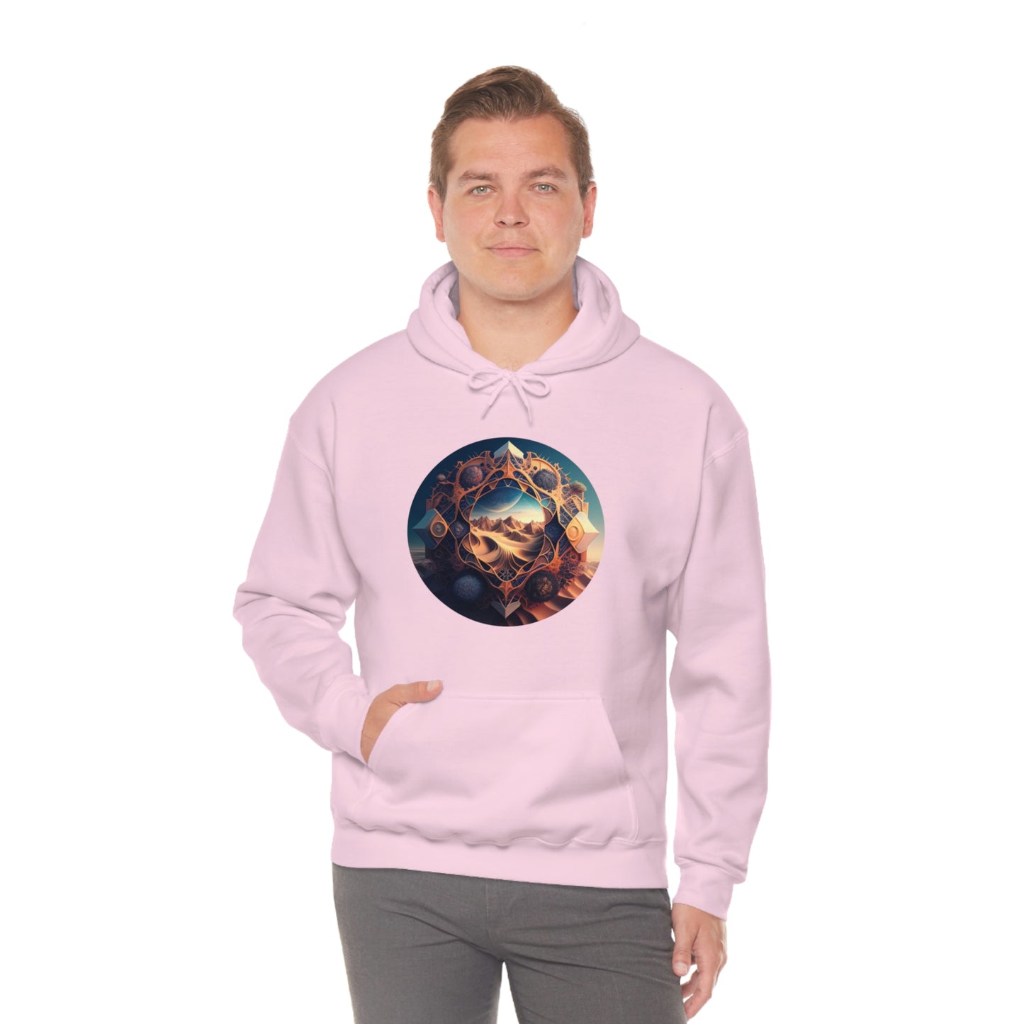 Desert Hoodie, Fantasy Mountain Hoodie, Aesthetic Hoodie with Pocket, Mythical Creatures Hoodie, Comfy Hoodie