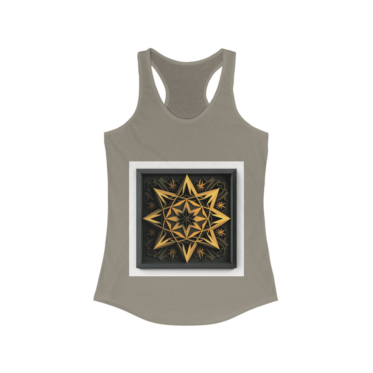 Gold Star Tank Top, Crossfit Tank, Tank Tops for Women, Racerback Tank Top, Summer Black Tank Top, Graphic Tank Top