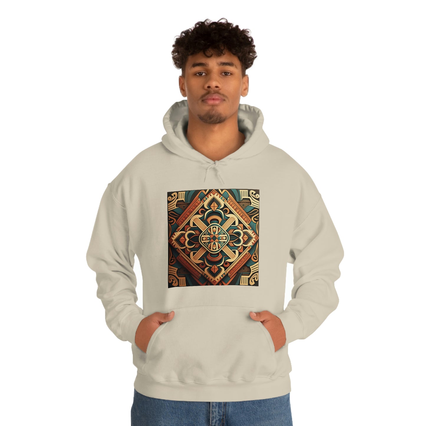 Geometric Shield Hoodie