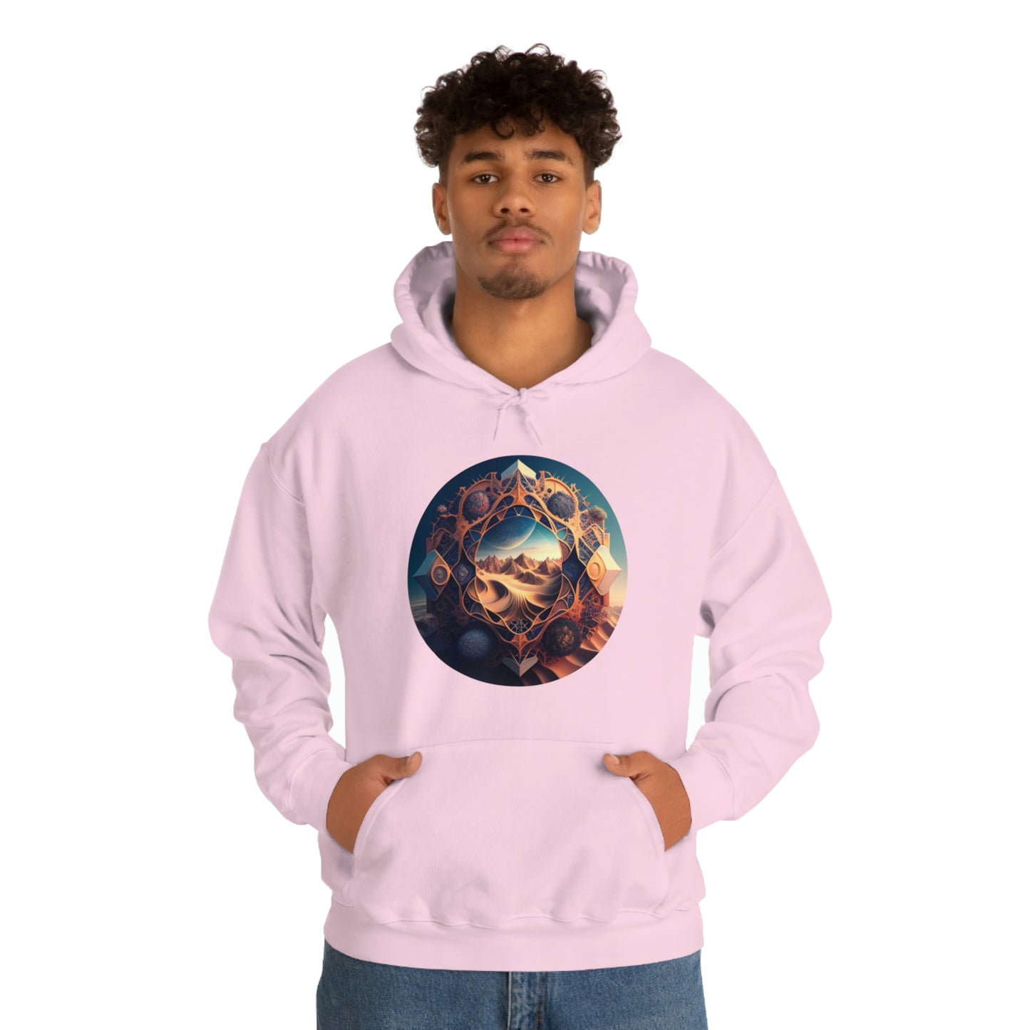 Desert Hoodie, Fantasy Mountain Hoodie, Aesthetic Hoodie with Pocket, Mythical Creatures Hoodie, Comfy Hoodie