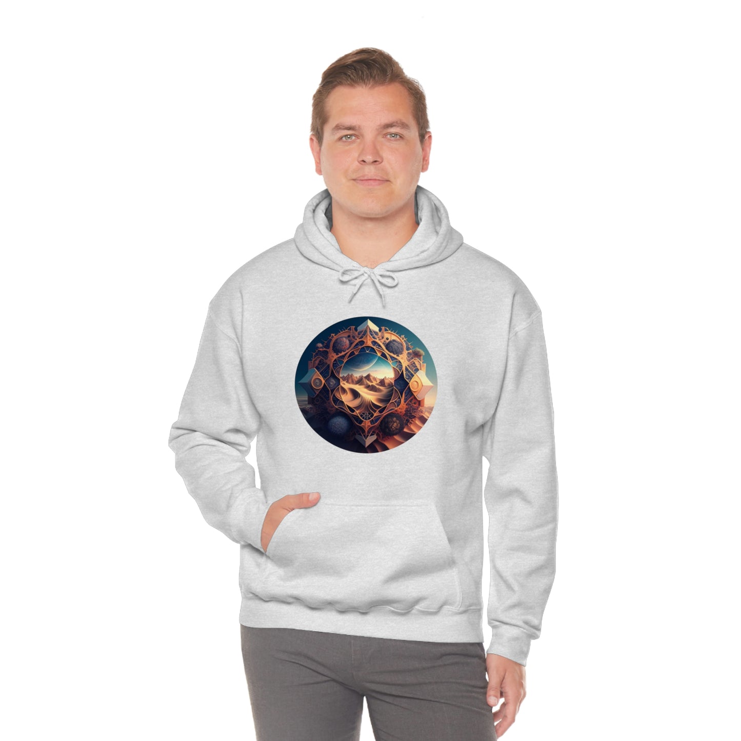 Desert Hoodie, Fantasy Mountain Hoodie, Aesthetic Hoodie with Pocket, Mythical Creatures Hoodie, Comfy Hoodie