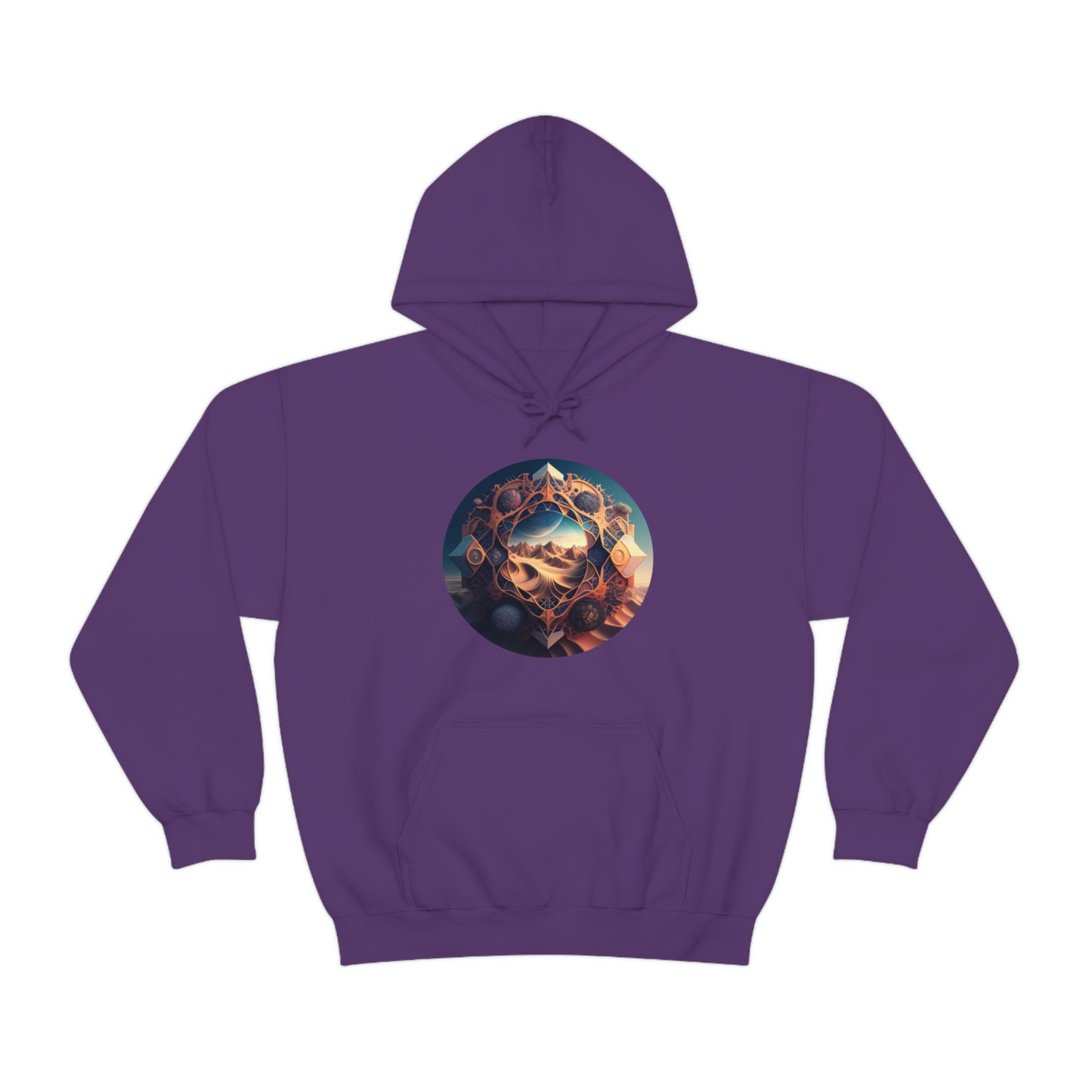 Desert Hoodie, Fantasy Mountain Hoodie, Aesthetic Hoodie with Pocket, Mythical Creatures Hoodie, Comfy Hoodie
