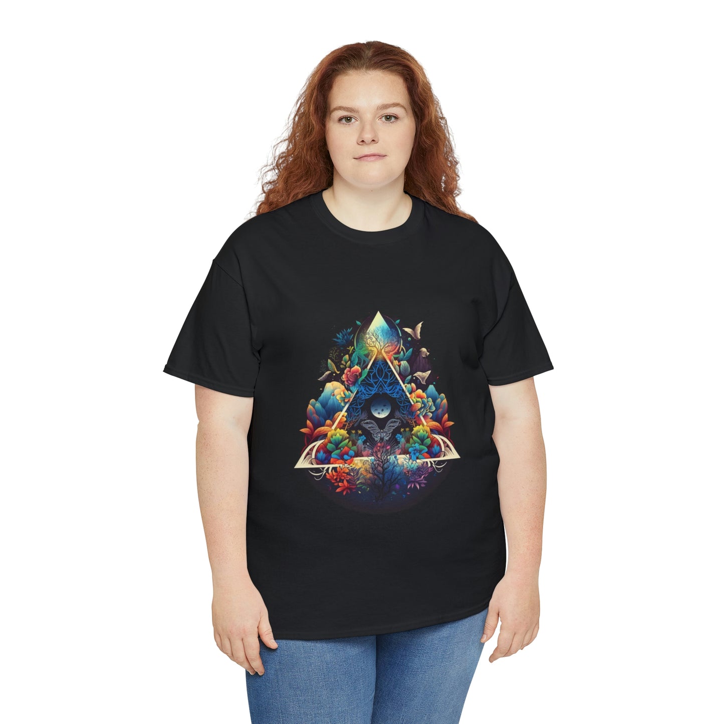 Colorful Geometric Shirt, Botanical Shirt, Rainbow Clothing Butterfly Shirt, Summer Good Vibes Shirt, Nature Shirt, Flower Shirt