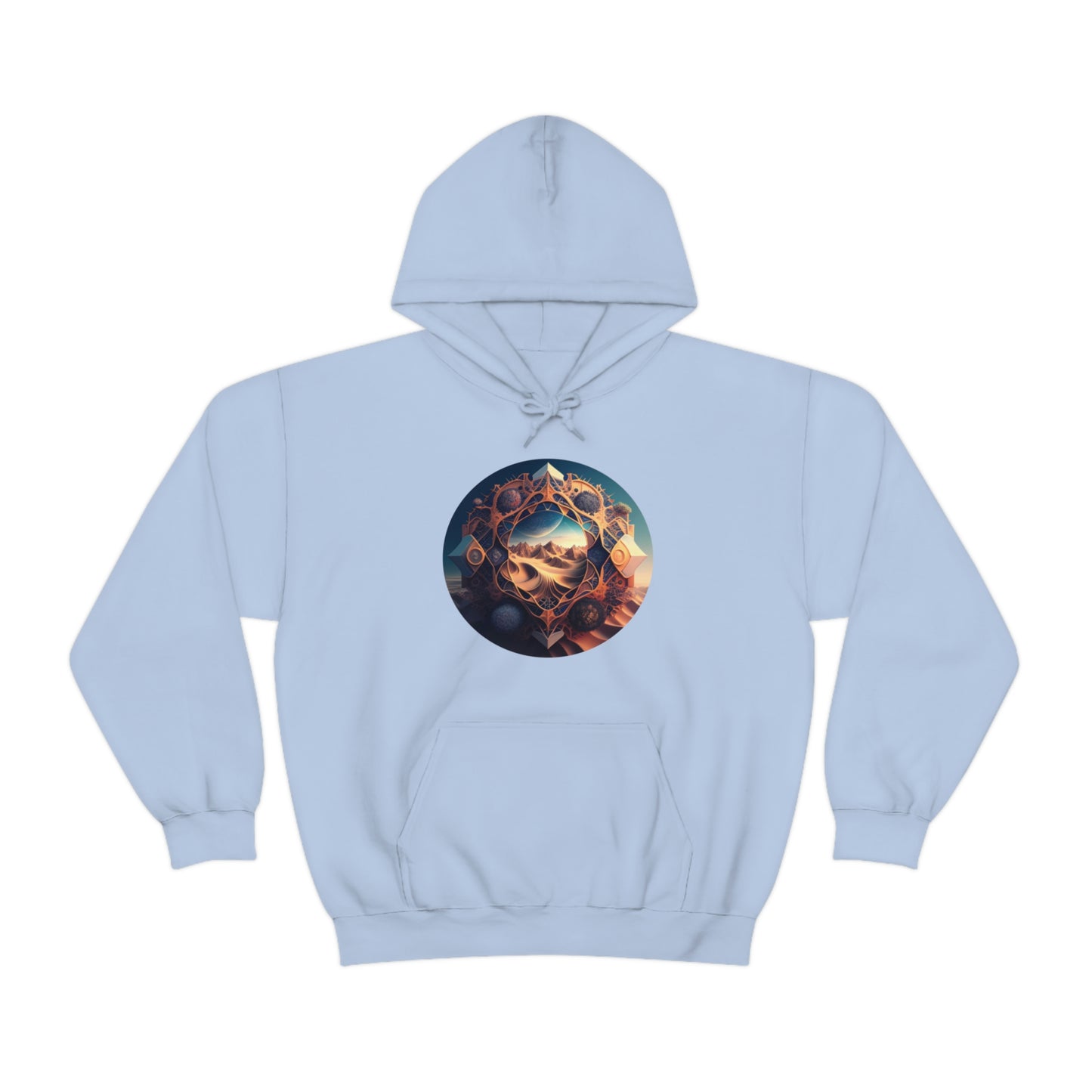 Desert Hoodie, Fantasy Mountain Hoodie, Aesthetic Hoodie with Pocket, Mythical Creatures Hoodie, Comfy Hoodie