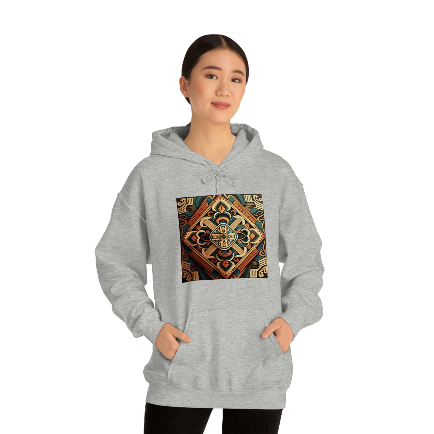 Geometric Shield Hoodie