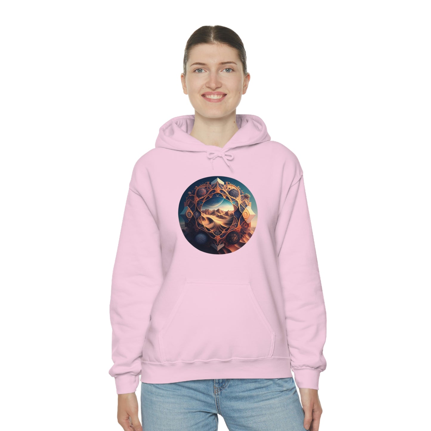 Desert Hoodie, Fantasy Mountain Hoodie, Aesthetic Hoodie with Pocket, Mythical Creatures Hoodie, Comfy Hoodie
