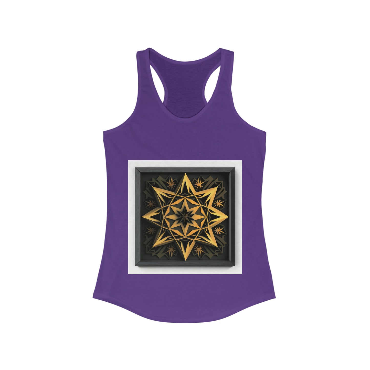 Gold Star Tank Top, Crossfit Tank, Tank Tops for Women, Racerback Tank Top, Summer Black Tank Top, Graphic Tank Top