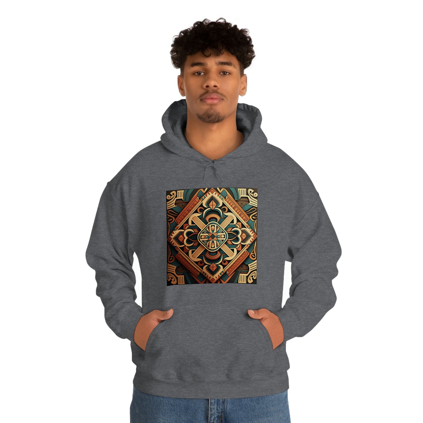 Geometric Shield Hoodie