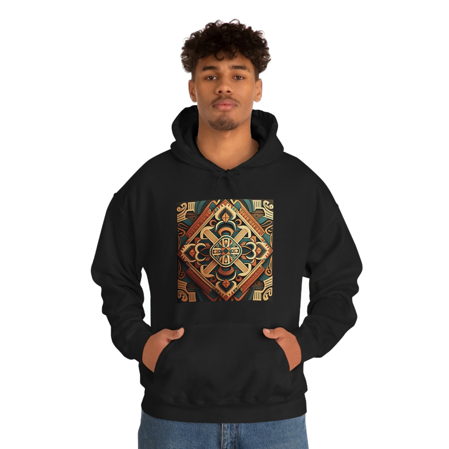 Geometric Shield Hoodie