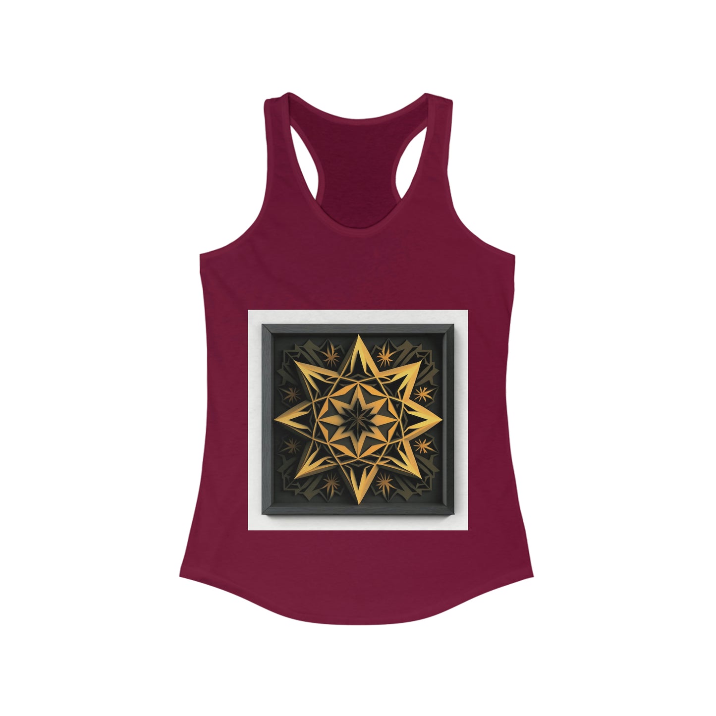 Gold Star Tank Top, Crossfit Tank, Tank Tops for Women, Racerback Tank Top, Summer Black Tank Top, Graphic Tank Top