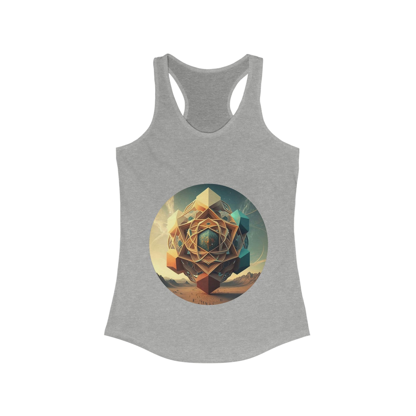 Platonic Solids Crossfit Tank, Racerback Tank Top, Women Blank Tank Top, Summer Tank Tops, Graphic Tank Top Dress