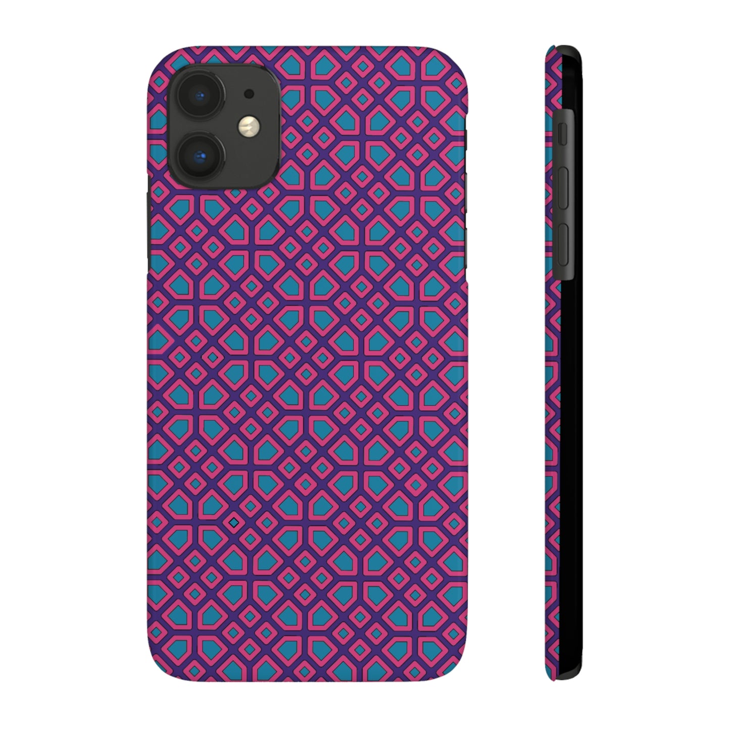 SLIM PHONE CASE, Cell Phone Case, Silicone Phone Case, Digital Nectar Vibrant Color Phone Case-Mate Perfect Iphone Owner Gift