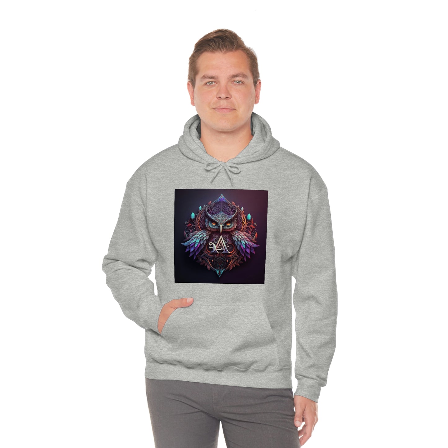 Sacred Owl Hooded Sweatshirt.