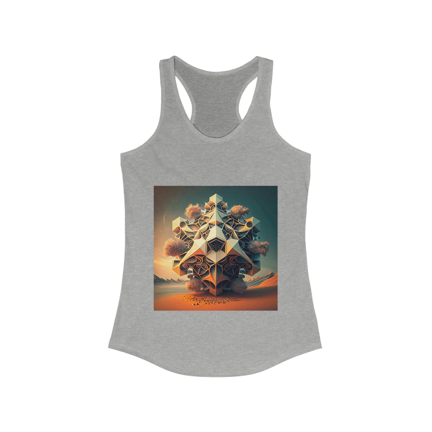 Platonic Solids Crossfit Tank, Racerback Tank Top, Women Blank Tank Top, Summer Tank Tops, Graphic Tank Top Dress