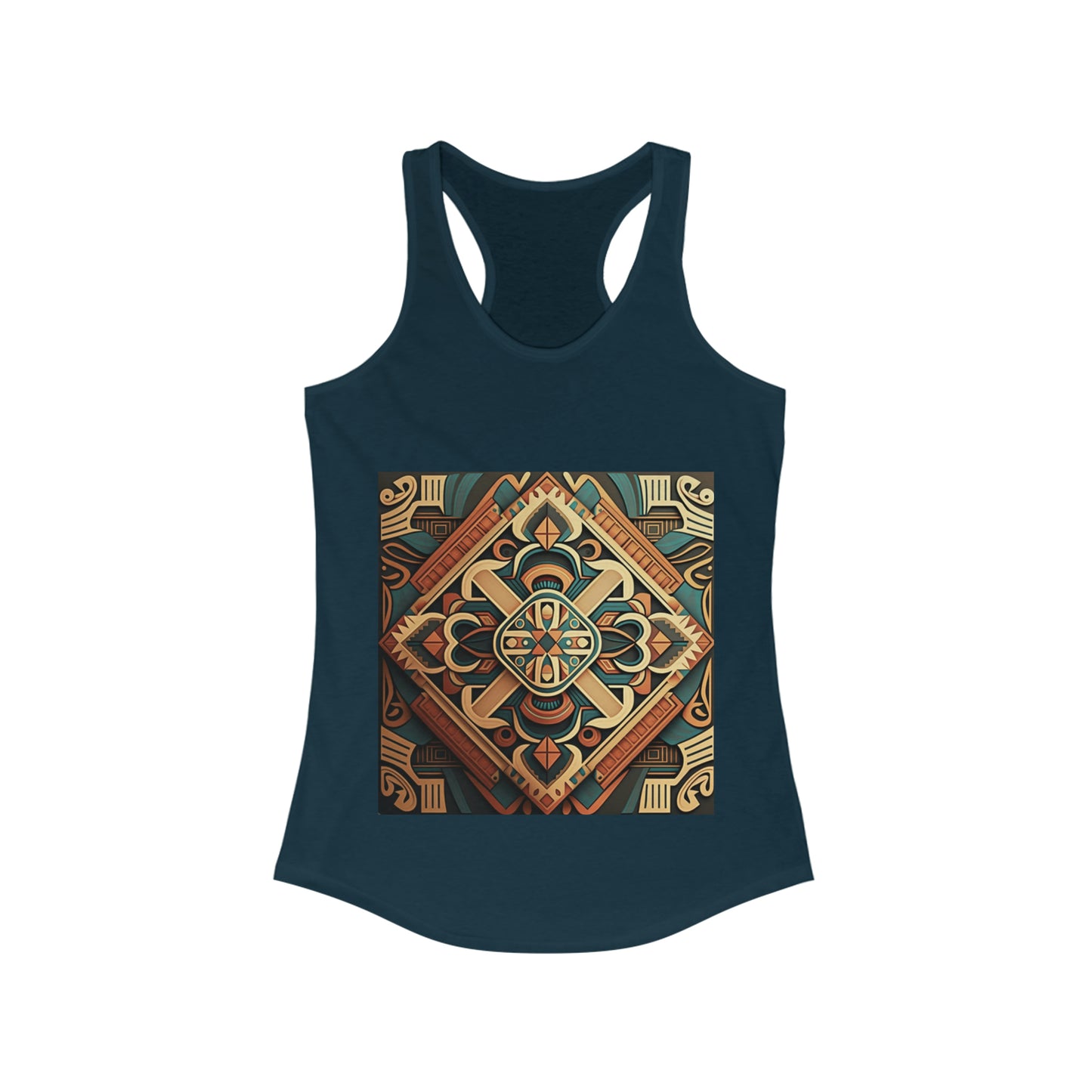 Sacred Geometry Tank, Geometric Pattern Tank Top, Racerback Tank Top, Black Tank Top for Women, Yoga Tank Dress, Summer Top
