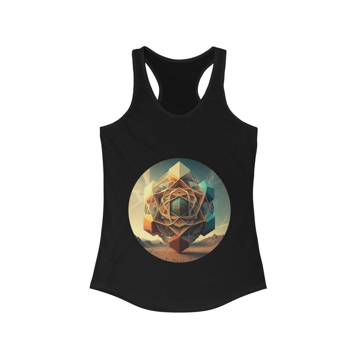 Platonic Solids Crossfit Tank, Racerback Tank Top, Women Blank Tank Top, Summer Tank Tops, Graphic Tank Top Dress
