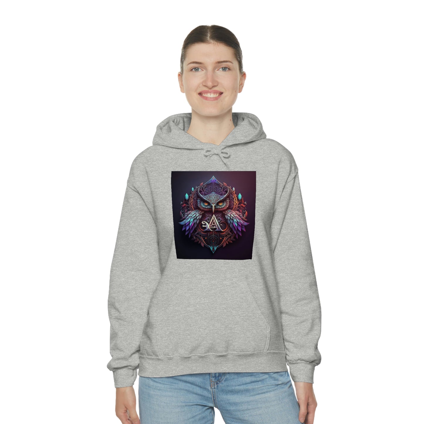 Sacred Owl Hooded Sweatshirt.