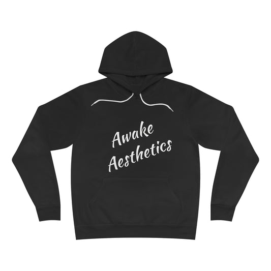Awake Aesthetic Hoodie, Fractal Fleece Pullover Hoodie, Unisex Hoodie with Pocket, Streetwear Hoodie, Trendy Hoodie