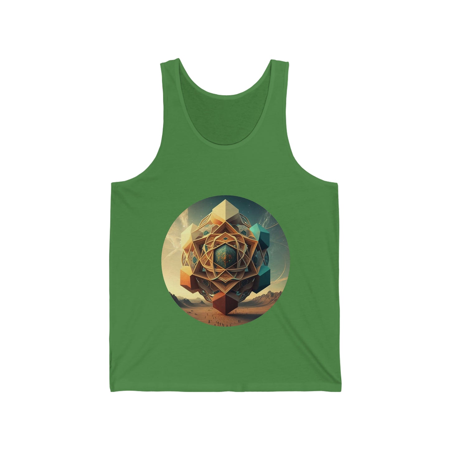 Sacred Geometry Racerback Tank, Graphic Tank Top, Sacred Geometry Art, Tank Tops for Women, Beach Tank Top